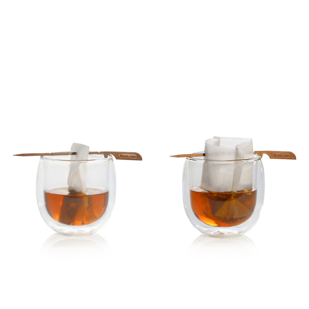 FINUM Cup size white, 40 Tea Filter + stick 40 cup size