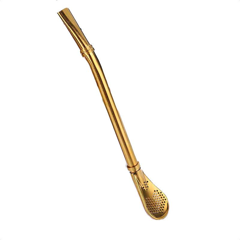 Maté Gourd Bombilla (straw) - (Gold color)